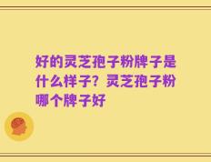 好的灵芝孢子粉牌子是什么样子？灵芝孢子粉哪个牌子好