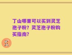 丁山哪里可以买到灵芝孢子粉？灵芝孢子粉购买指南？