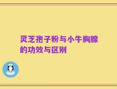 灵芝孢子粉与小牛胸腺的功效与区别