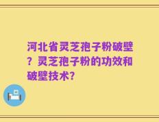 河北省灵芝孢子粉破壁？灵芝孢子粉的功效和破壁技术？