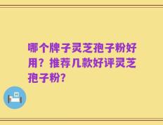哪个牌子灵芝孢子粉好用？推荐几款好评灵芝孢子粉？