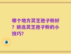 哪个地方灵芝孢子粉好？挑选灵芝孢子粉的小技巧？