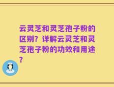 云灵芝和灵芝孢子粉的区别？详解云灵芝和灵芝孢子粉的功效和用途？