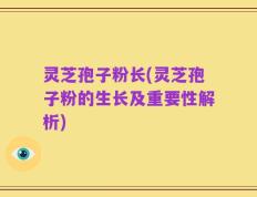 灵芝孢子粉长(灵芝孢子粉的生长及重要性解析)