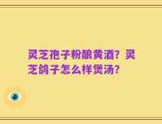 灵芝孢子粉酿黄酒？灵芝鸽子怎么样煲汤？