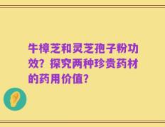 牛樟芝和灵芝孢子粉功效？探究两种珍贵药材的药用价值？