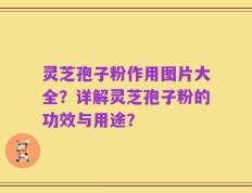 灵芝孢子粉作用图片大全？详解灵芝孢子粉的功效与用途？
