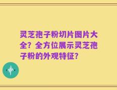 灵芝孢子粉切片图片大全？全方位展示灵芝孢子粉的外观特征？