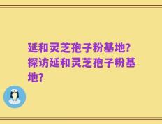 延和灵芝孢子粉基地？探访延和灵芝孢子粉基地？