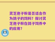 灵芝孢子粉是否适合作为鸽子的饲料？探讨灵芝孢子粉在鸽子饲养中的应用？
