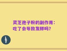 灵芝孢子粉的副作用：吃了会导致发胖吗？