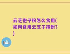 云芝孢子粉怎么食用(如何食用云芝子孢粉？)