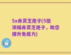 5x赤灵芝孢子(5倍浓缩赤灵芝孢子，助您提升免疫力)