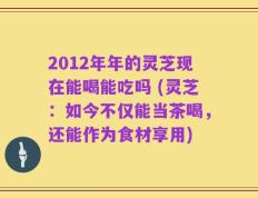 2012年年的灵芝现在能喝能吃吗 (灵芝：如今不仅能当茶喝，还能作为食材享用)