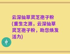 云深仙草灵芝孢子粉 (重生之源，云深仙草灵芝孢子粉，助您焕发活力)