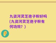 九资河灵芝孢子粉好吗(九资河灵芝孢子粉有何功效？)
