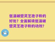 低温破壁灵芝孢子粉的好处？全面解读低温破壁灵芝孢子粉的功效？