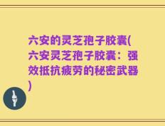 六安的灵芝孢子胶囊(六安灵芝孢子胶囊：强效抵抗疲劳的秘密武器)