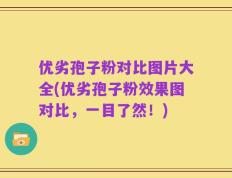优劣孢子粉对比图片大全(优劣孢子粉效果图对比，一目了然！)