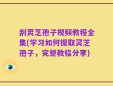刮灵芝孢子视频教程全集(学习如何提取灵芝孢子，完整教程分享)