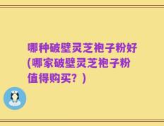哪种破壁灵芝袍子粉好(哪家破壁灵芝袍子粉值得购买？)