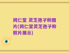 同仁堂 灵芝孢子粉图片(同仁堂灵芝孢子粉照片展示)