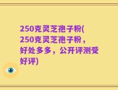 250克灵芝孢子粉(250克灵芝孢子粉，好处多多，公开评测受好评)