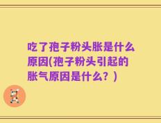 吃了孢子粉头胀是什么原因(孢子粉头引起的胀气原因是什么？)
