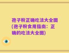 孢子粉正确吃法大全图(孢子粉食用指南：正确的吃法大全图)