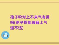孢子粉对上不来气有用吗(孢子粉能缓解上气道不适)