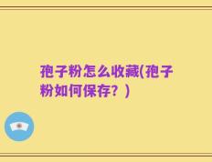 孢子粉怎么收藏(孢子粉如何保存？)