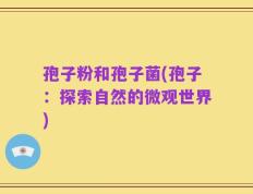 孢子粉和孢子菌(孢子：探索自然的微观世界)