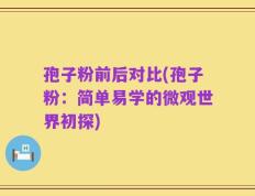 孢子粉前后对比(孢子粉：简单易学的微观世界初探)