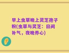 早上虫草晚上灵芝孢子粉(虫草与灵芝：日间补气，夜晚养心)