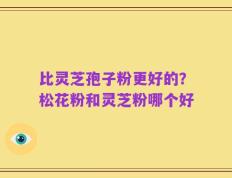 比灵芝孢子粉更好的？松花粉和灵芝粉哪个好