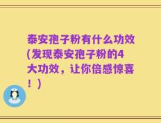 泰安孢子粉有什么功效(发现泰安孢子粉的4大功效，让你倍感惊喜！)