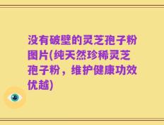 没有破壁的灵芝孢子粉图片(纯天然珍稀灵芝孢子粉，维护健康功效优越)