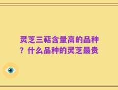 灵芝三萜含量高的品种？什么品种的灵芝最贵