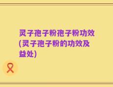 灵子孢子粉孢子粉功效(灵子孢子粉的功效及益处)