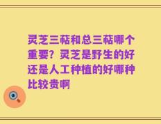 灵芝三萜和总三萜哪个重要？灵芝是野生的好还是人工种植的好哪种比较贵啊