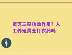 灵芝三萜功效作用？人工养殖灵芝打农药吗