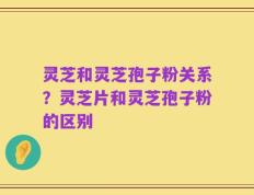 灵芝和灵芝孢子粉关系？灵芝片和灵芝孢子粉的区别