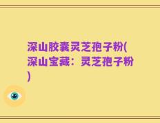 深山胶囊灵芝孢子粉(深山宝藏：灵芝孢子粉)