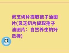 灵芝切片提取孢子油图片(灵芝切片提取孢子油图片：自然养生的好选择)