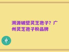 溯源破壁灵芝孢子？广州灵芝孢子粉品牌