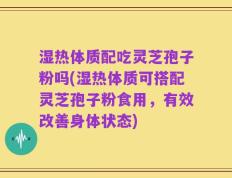 湿热体质配吃灵芝孢子粉吗(湿热体质可搭配灵芝孢子粉食用，有效改善身体状态)