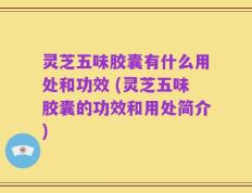 灵芝五味胶囊有什么用处和功效 (灵芝五味胶囊的功效和用处简介)