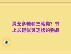 灵芝多糖和三萜类？书上长得似灵芝状的物品