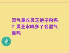 湿气重吃灵芝孢子粉吗？灵芝水喝多了会湿气重吗