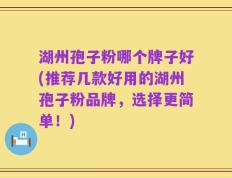 湖州孢子粉哪个牌子好(推荐几款好用的湖州孢子粉品牌，选择更简单！)